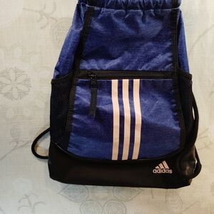 Adidas Blue and Black Backpack